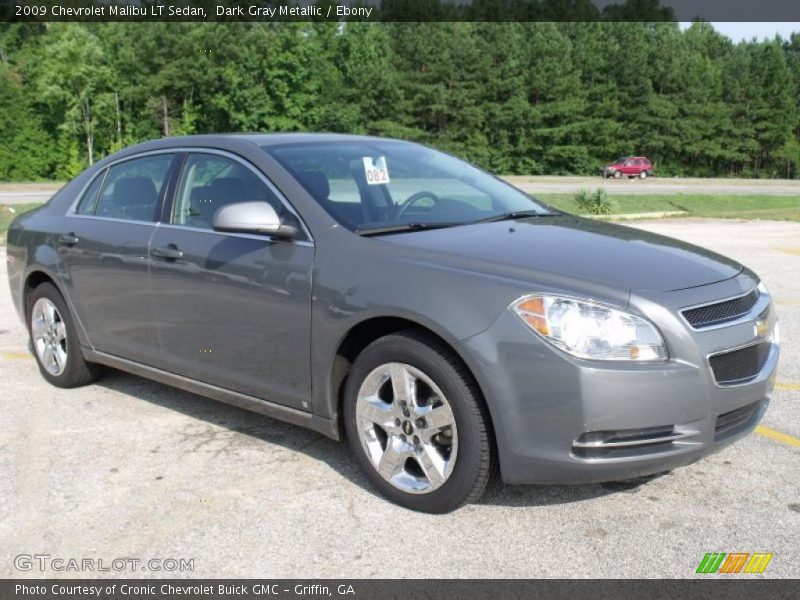 Dark Gray Metallic / Ebony 2009 Chevrolet Malibu LT Sedan