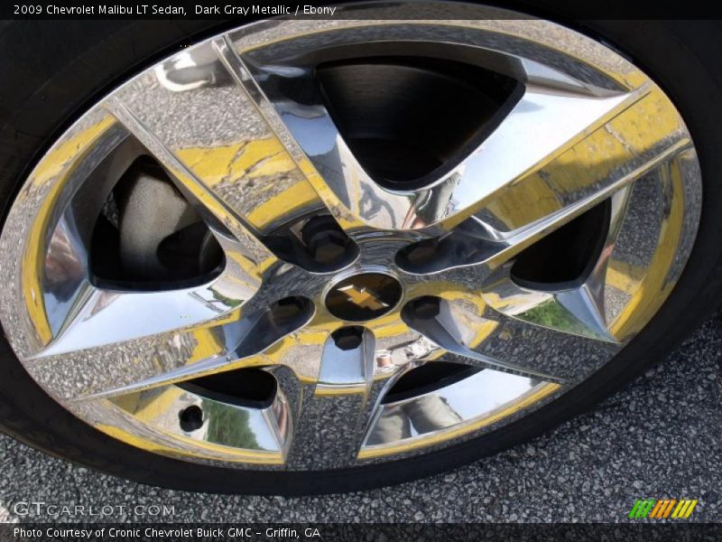 Dark Gray Metallic / Ebony 2009 Chevrolet Malibu LT Sedan