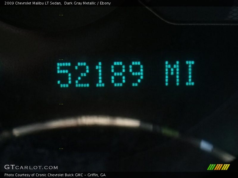 Dark Gray Metallic / Ebony 2009 Chevrolet Malibu LT Sedan