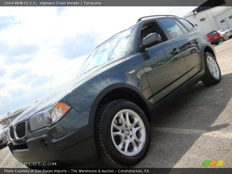 Highland Green Metallic / Terracotta 2004 BMW X3 2.5i