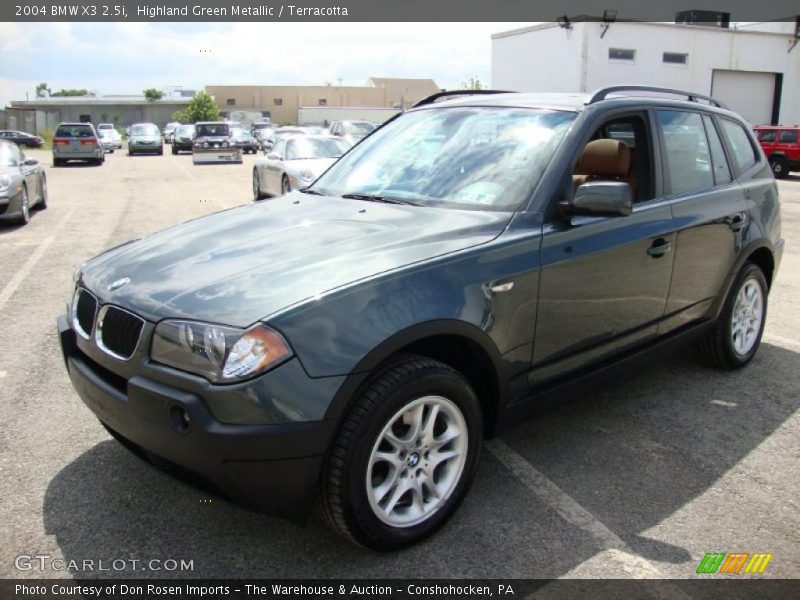 Highland Green Metallic / Terracotta 2004 BMW X3 2.5i