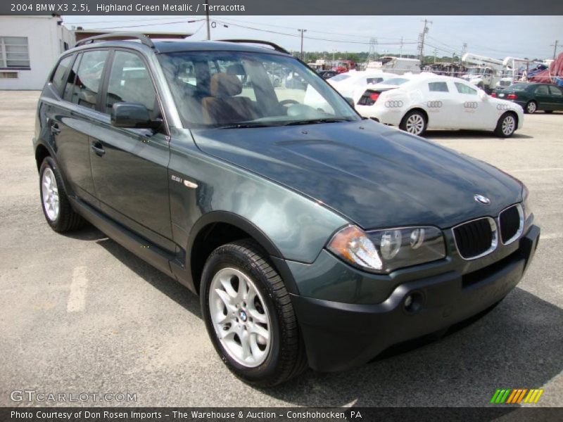 Highland Green Metallic / Terracotta 2004 BMW X3 2.5i