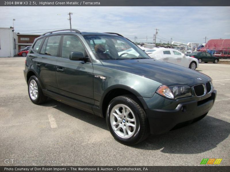 Highland Green Metallic / Terracotta 2004 BMW X3 2.5i