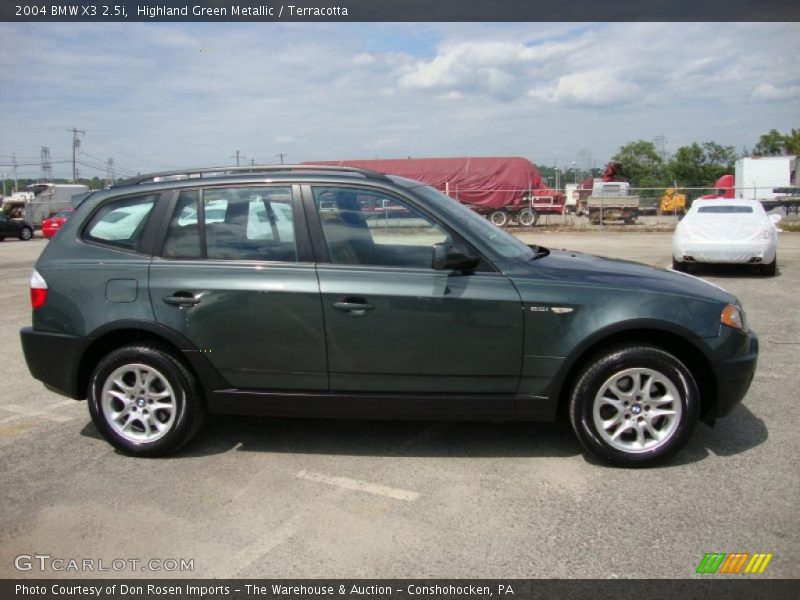 Highland Green Metallic / Terracotta 2004 BMW X3 2.5i