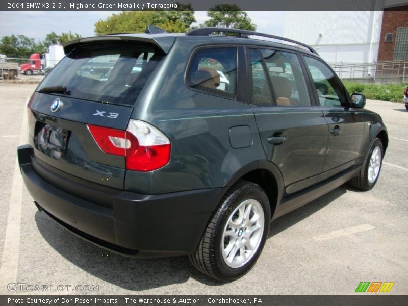 Highland Green Metallic / Terracotta 2004 BMW X3 2.5i