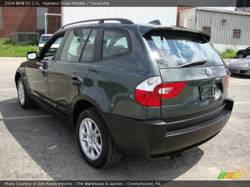 Highland Green Metallic / Terracotta 2004 BMW X3 2.5i