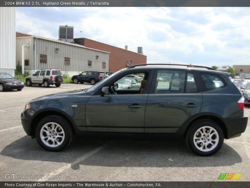 Highland Green Metallic / Terracotta 2004 BMW X3 2.5i