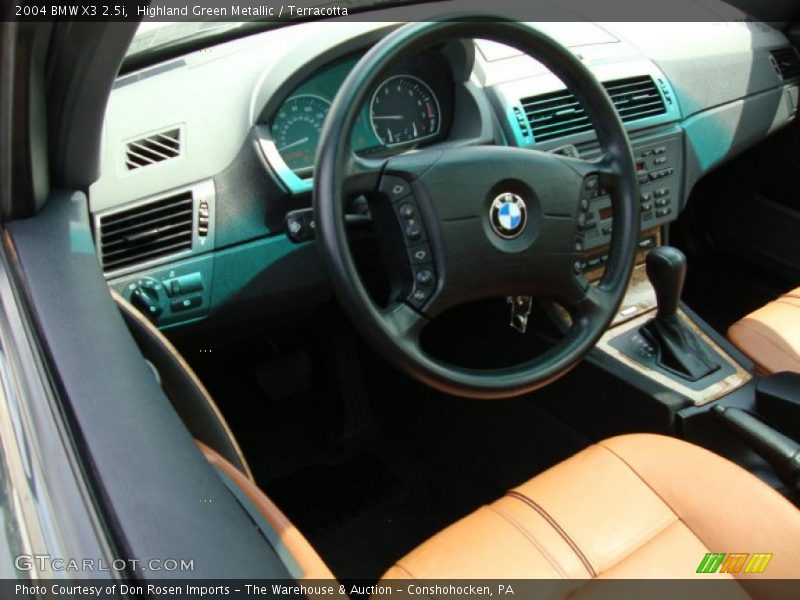 Highland Green Metallic / Terracotta 2004 BMW X3 2.5i