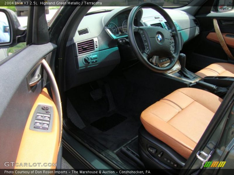 Highland Green Metallic / Terracotta 2004 BMW X3 2.5i