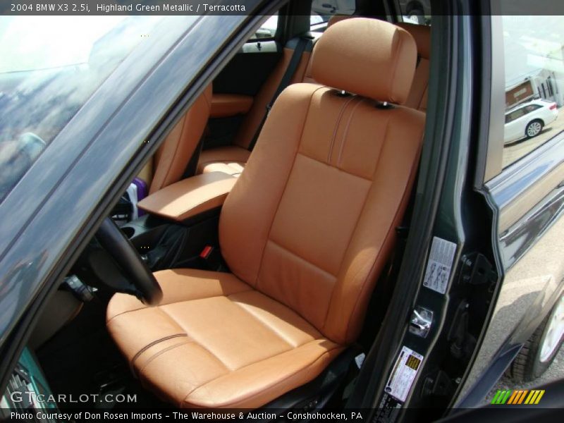 Highland Green Metallic / Terracotta 2004 BMW X3 2.5i
