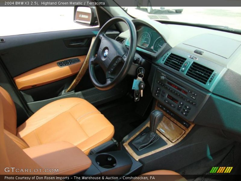 Highland Green Metallic / Terracotta 2004 BMW X3 2.5i