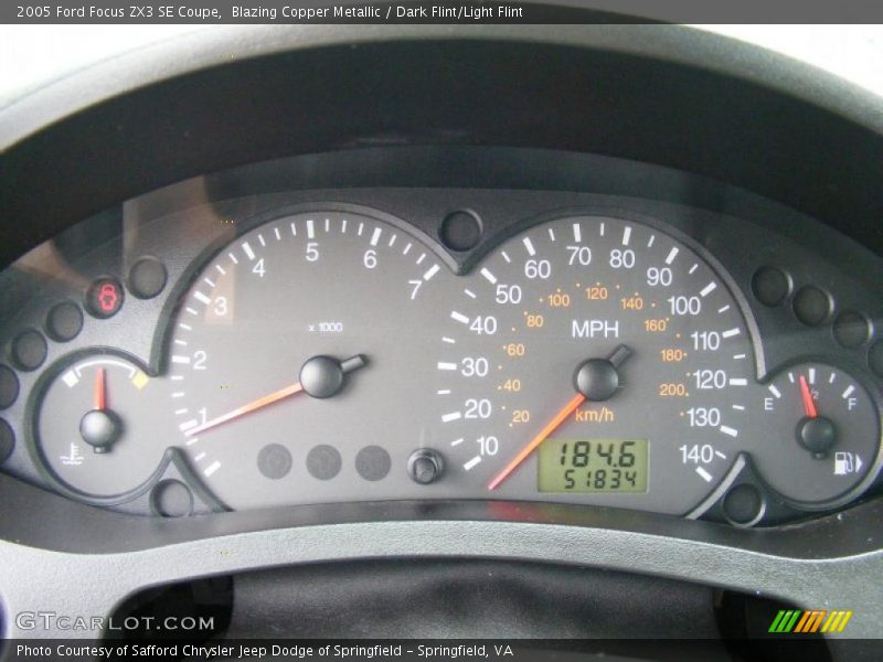 Blazing Copper Metallic / Dark Flint/Light Flint 2005 Ford Focus ZX3 SE Coupe