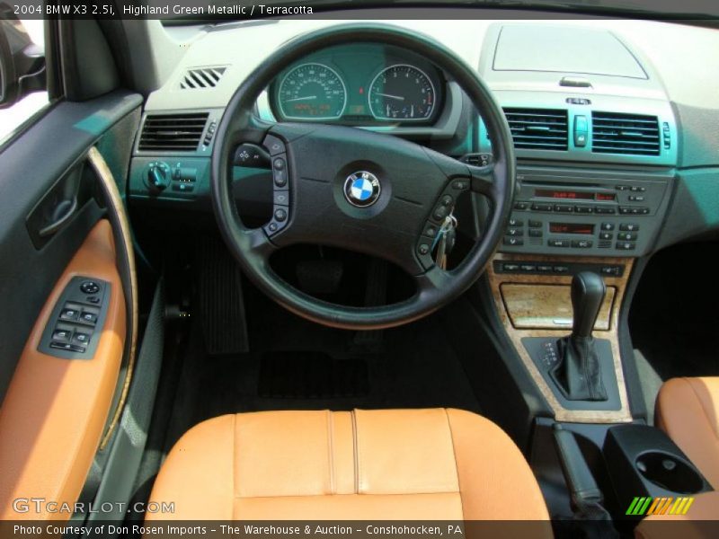 Highland Green Metallic / Terracotta 2004 BMW X3 2.5i