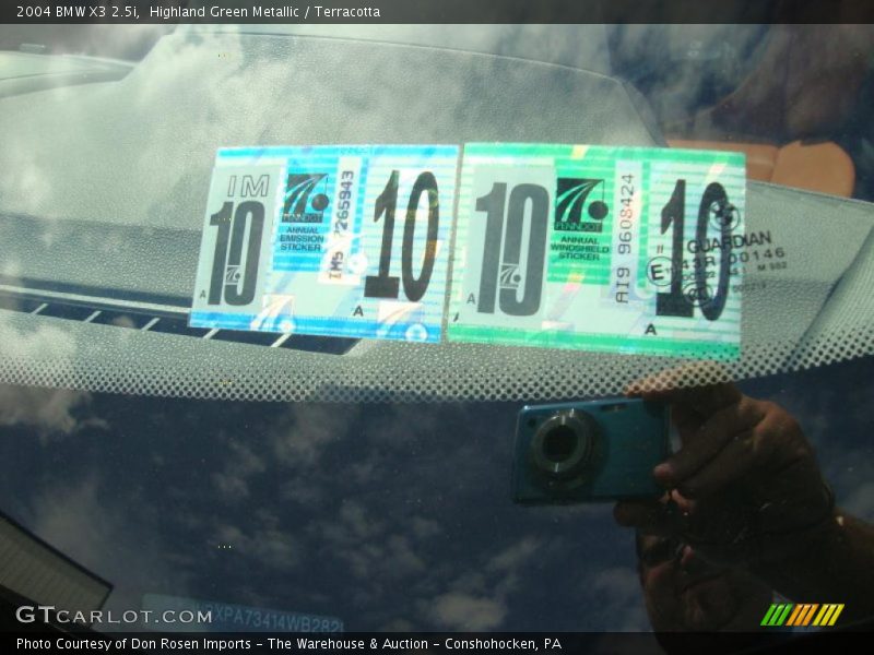 Highland Green Metallic / Terracotta 2004 BMW X3 2.5i