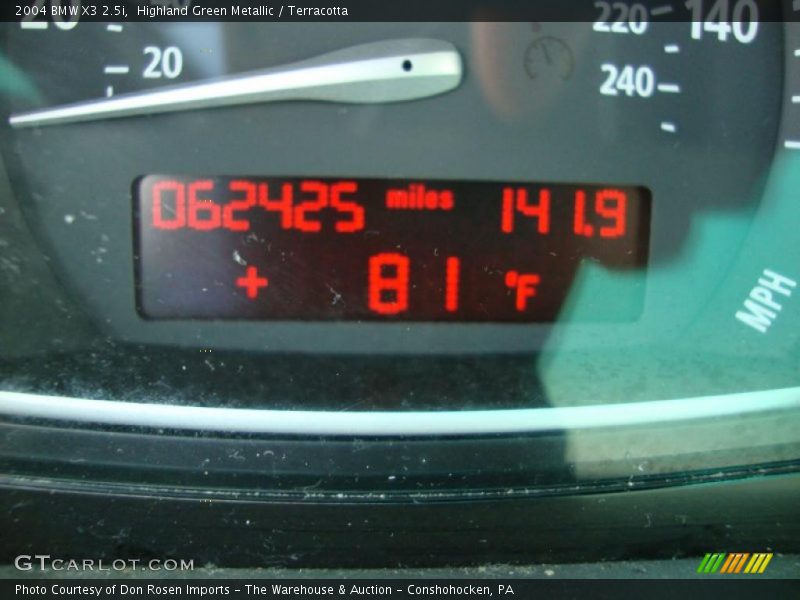 Highland Green Metallic / Terracotta 2004 BMW X3 2.5i
