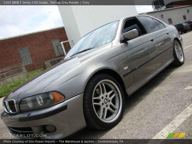 Sterling Grey Metallic / Grey 2003 BMW 5 Series 540i Sedan