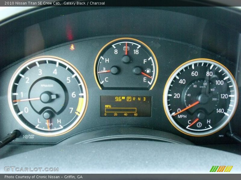 Galaxy Black / Charcoal 2010 Nissan Titan SE Crew Cab