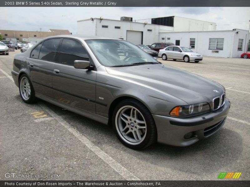 Sterling Grey Metallic / Grey 2003 BMW 5 Series 540i Sedan