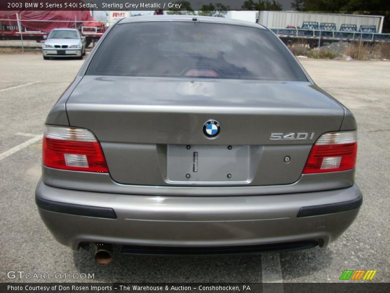 Sterling Grey Metallic / Grey 2003 BMW 5 Series 540i Sedan