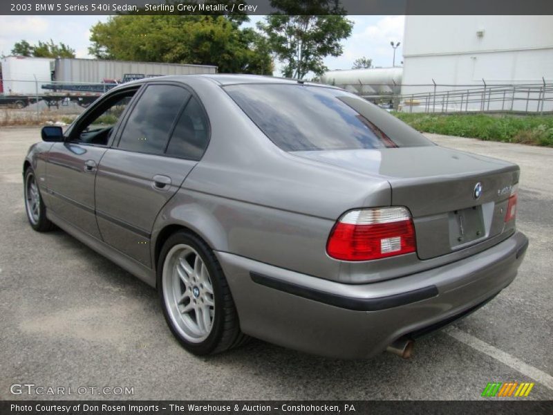 Sterling Grey Metallic / Grey 2003 BMW 5 Series 540i Sedan