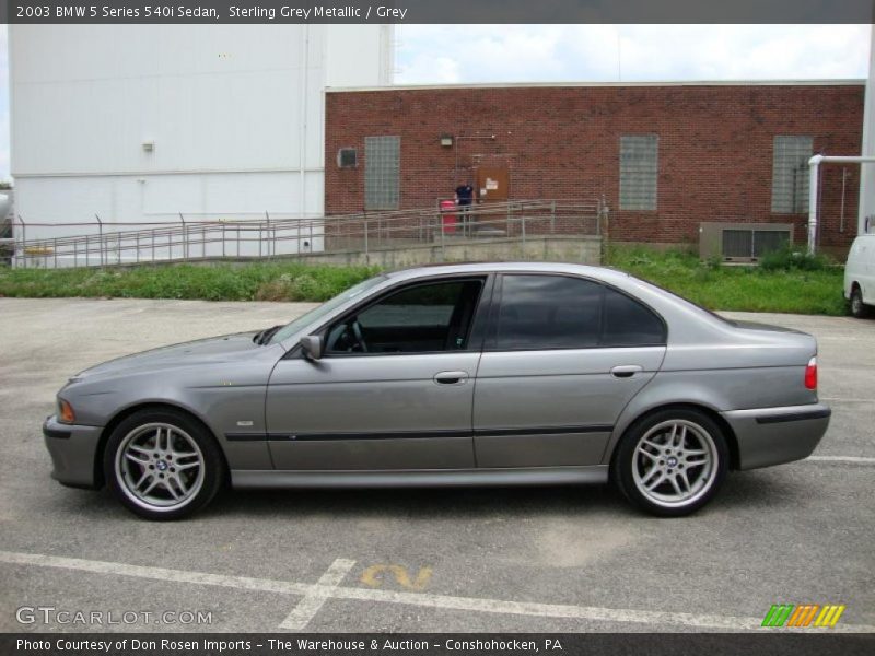 Sterling Grey Metallic / Grey 2003 BMW 5 Series 540i Sedan