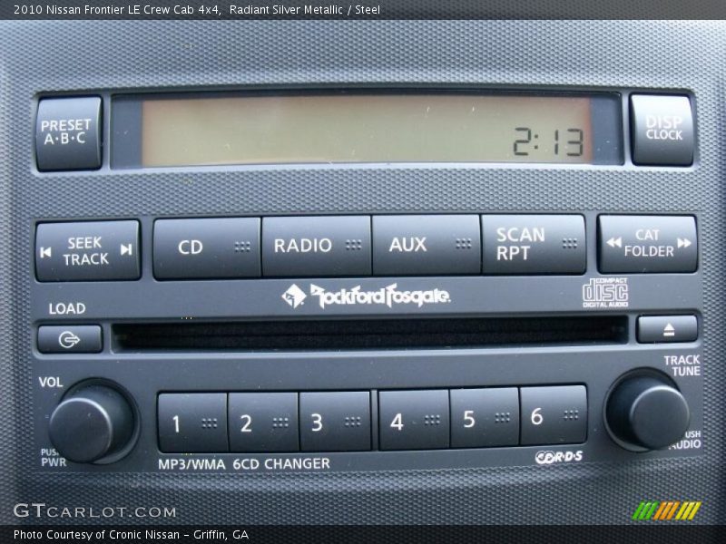 Radiant Silver Metallic / Steel 2010 Nissan Frontier LE Crew Cab 4x4