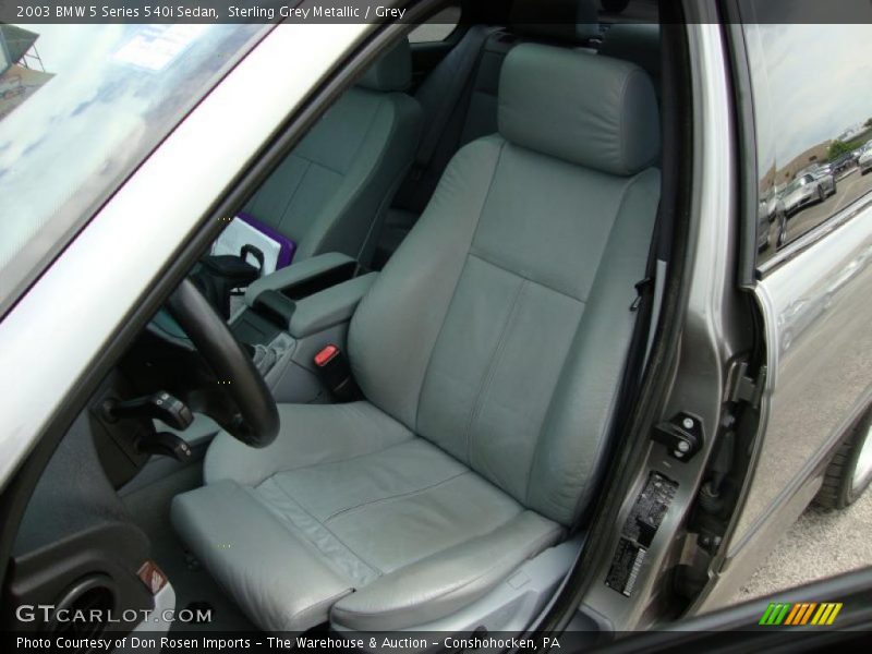 Sterling Grey Metallic / Grey 2003 BMW 5 Series 540i Sedan