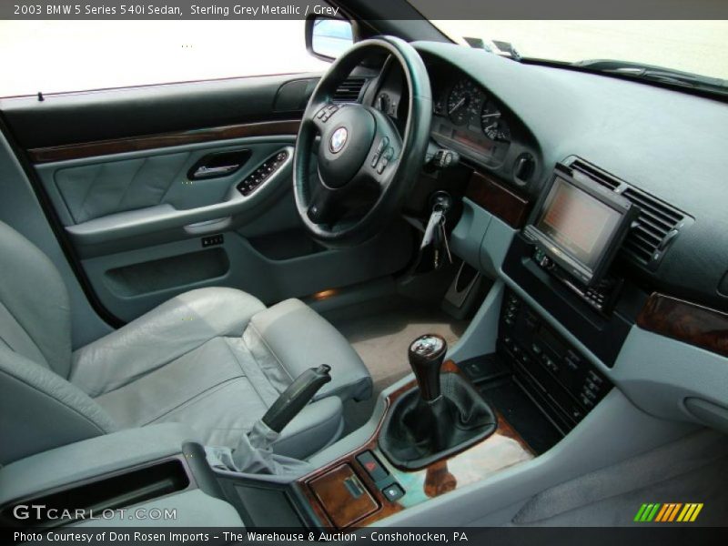 Sterling Grey Metallic / Grey 2003 BMW 5 Series 540i Sedan