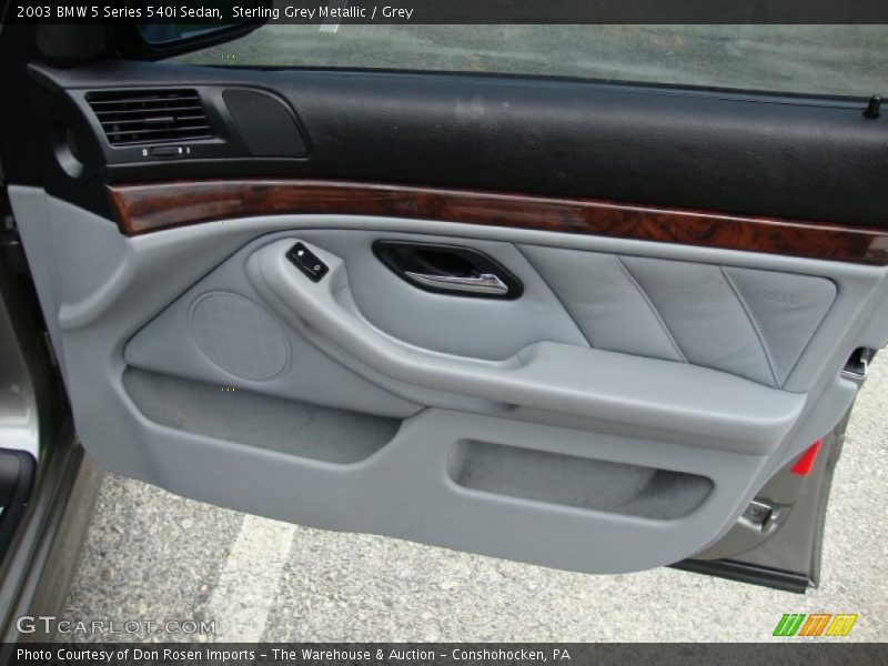 Sterling Grey Metallic / Grey 2003 BMW 5 Series 540i Sedan