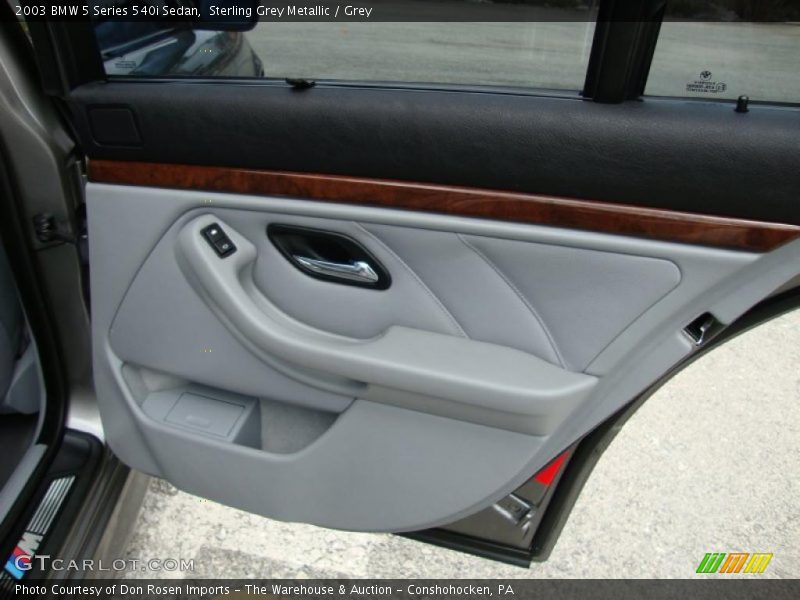 Sterling Grey Metallic / Grey 2003 BMW 5 Series 540i Sedan
