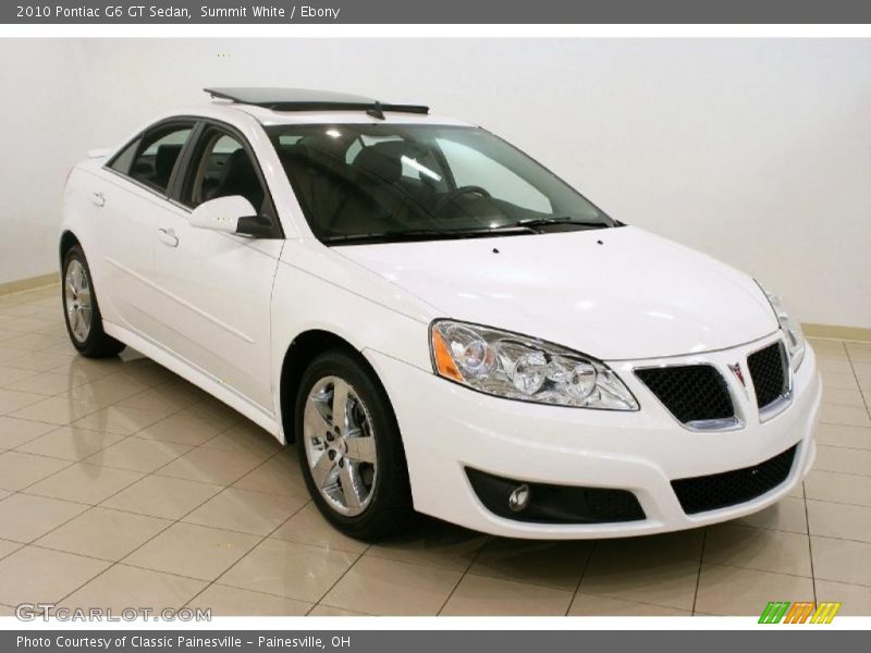 Summit White / Ebony 2010 Pontiac G6 GT Sedan