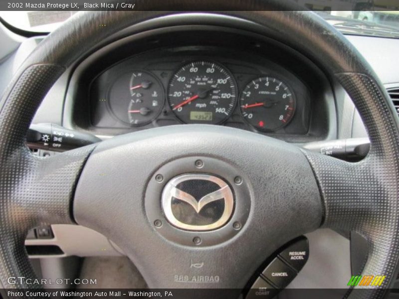 Black Mica / Gray 2002 Mazda Protege LX