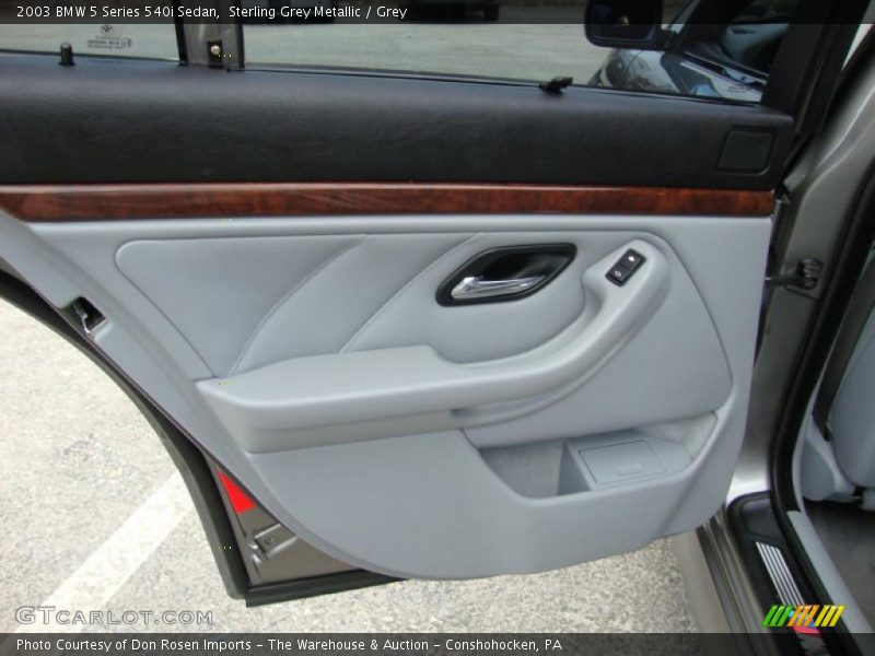 Sterling Grey Metallic / Grey 2003 BMW 5 Series 540i Sedan