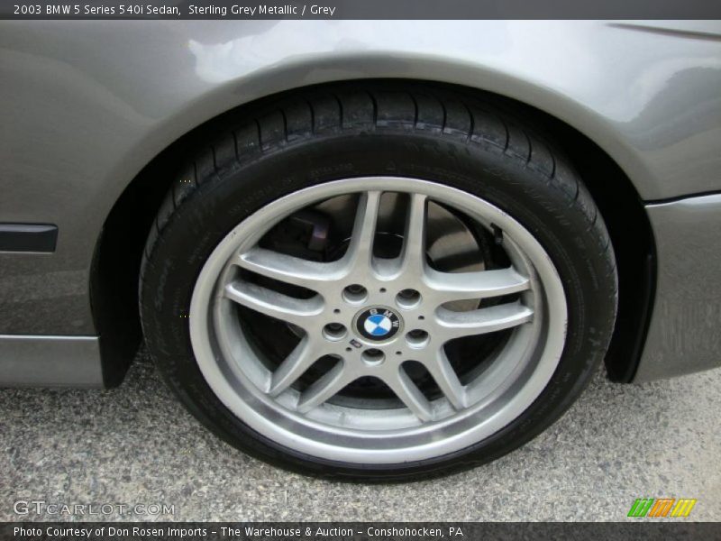 Sterling Grey Metallic / Grey 2003 BMW 5 Series 540i Sedan