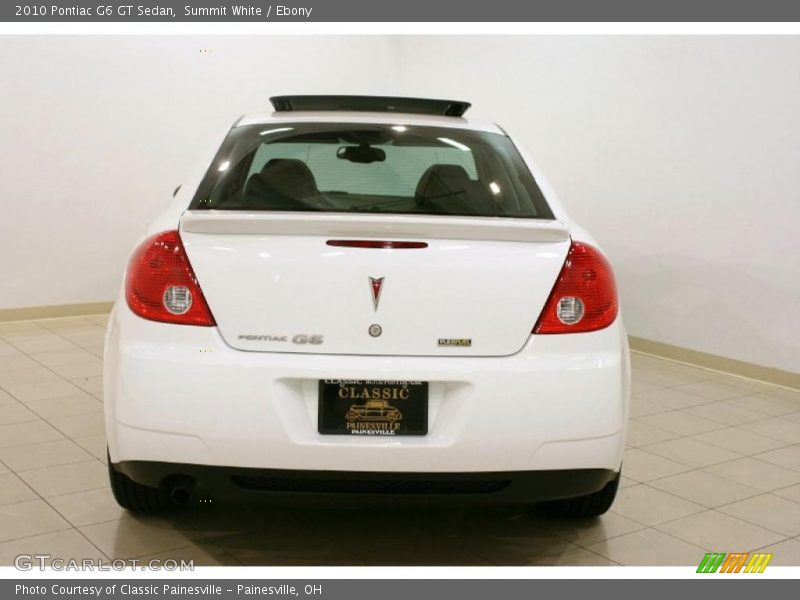 Summit White / Ebony 2010 Pontiac G6 GT Sedan