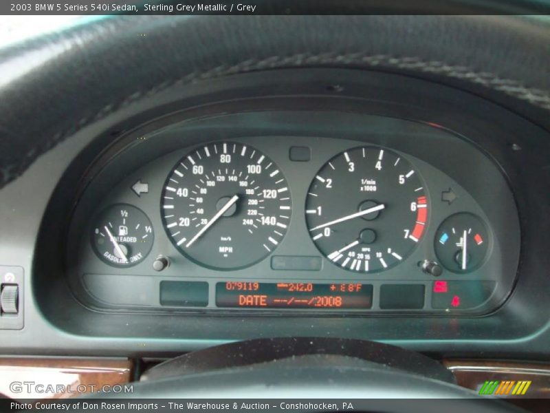 Sterling Grey Metallic / Grey 2003 BMW 5 Series 540i Sedan