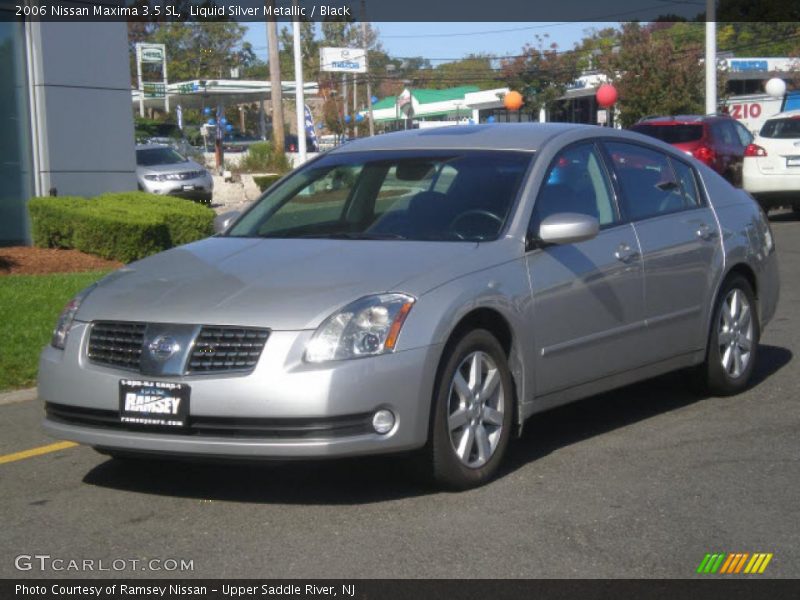 Liquid Silver Metallic / Black 2006 Nissan Maxima 3.5 SL