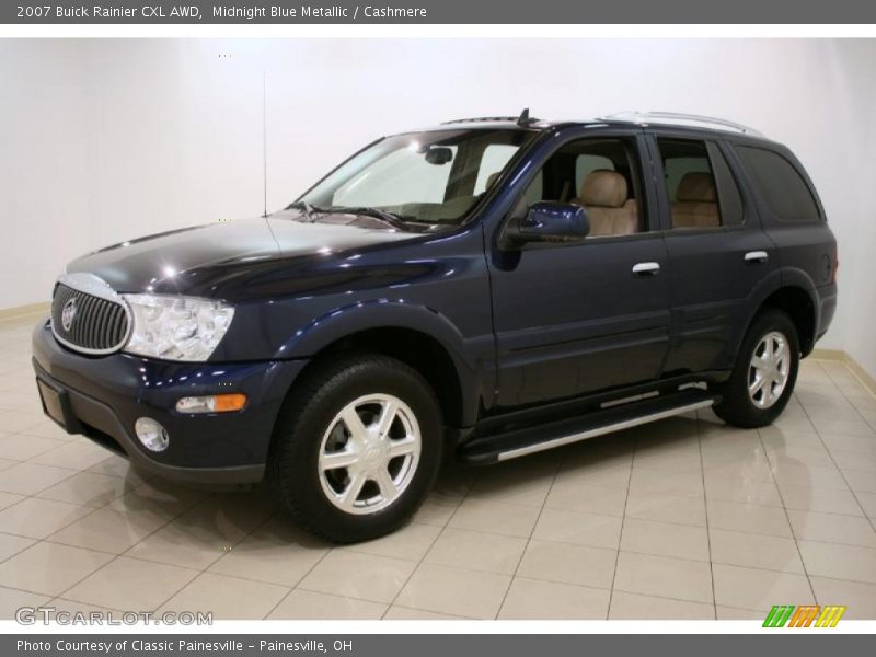 Midnight Blue Metallic / Cashmere 2007 Buick Rainier CXL AWD