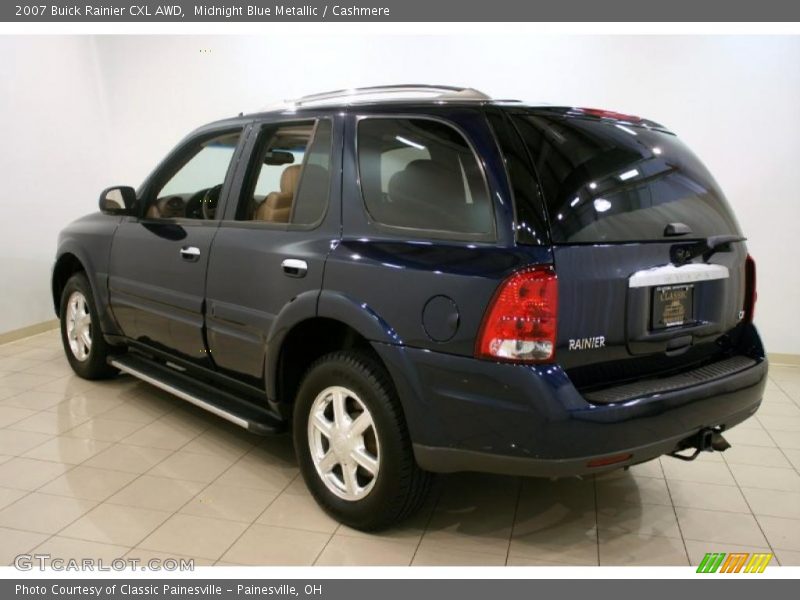 Midnight Blue Metallic / Cashmere 2007 Buick Rainier CXL AWD