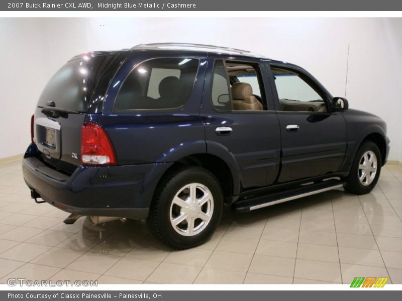 Midnight Blue Metallic / Cashmere 2007 Buick Rainier CXL AWD