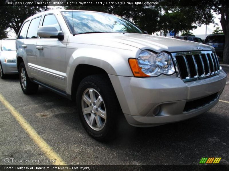 Light Graystone Pearl / Dark Slate Gray/Light Graystone 2008 Jeep Grand Cherokee Limited