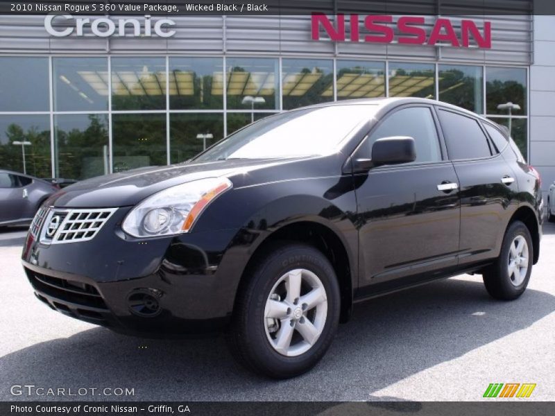 Wicked Black / Black 2010 Nissan Rogue S 360 Value Package