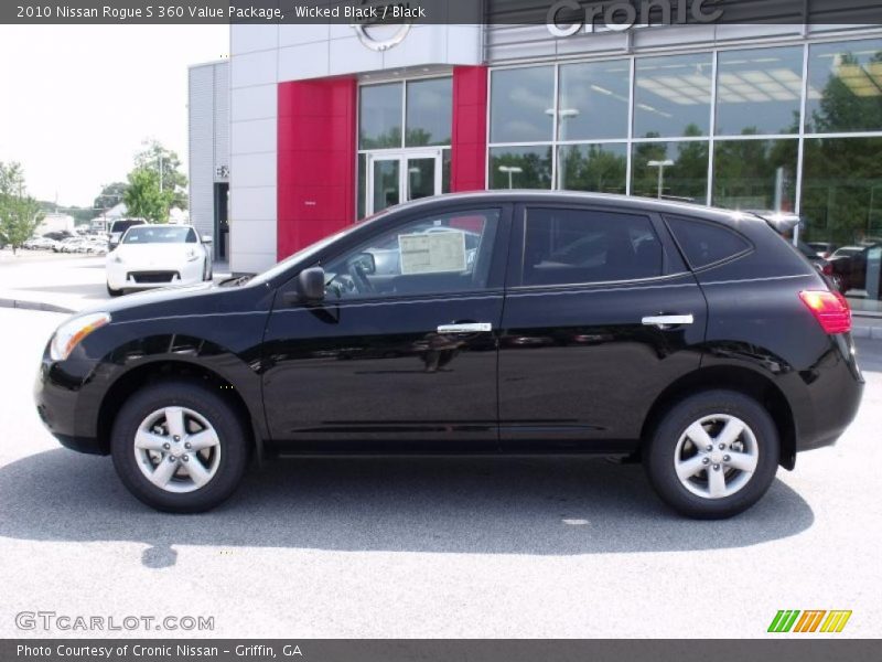 Wicked Black / Black 2010 Nissan Rogue S 360 Value Package