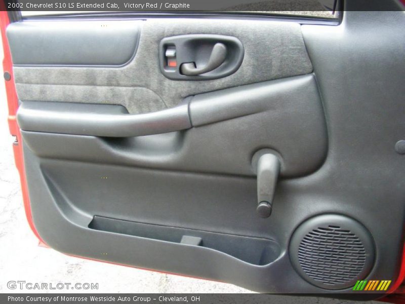 Victory Red / Graphite 2002 Chevrolet S10 LS Extended Cab