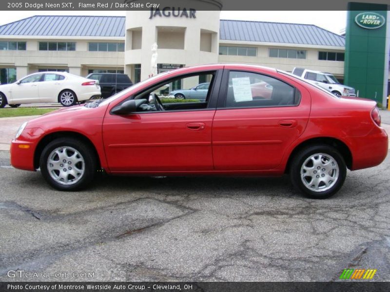 Flame Red / Dark Slate Gray 2005 Dodge Neon SXT