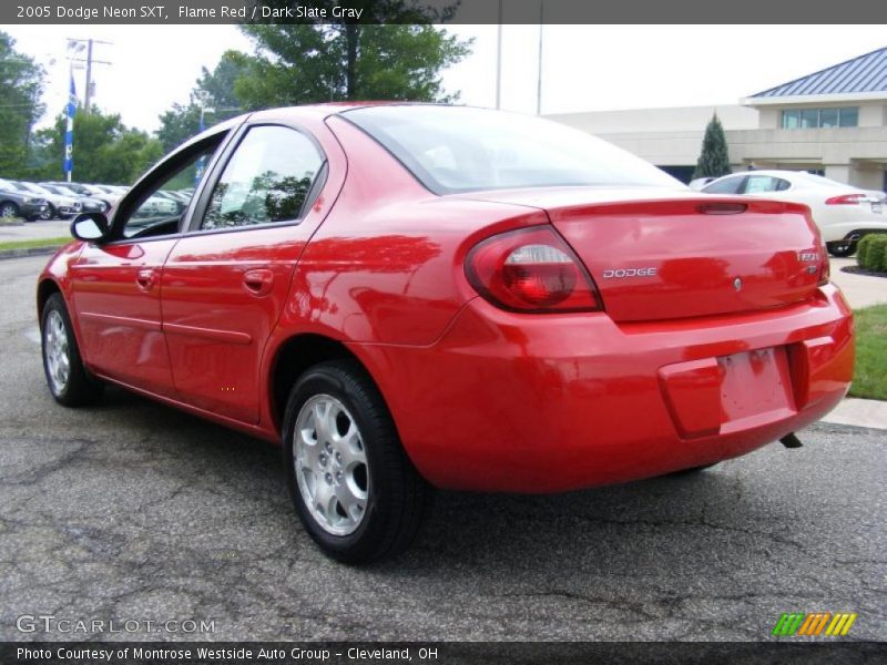 Flame Red / Dark Slate Gray 2005 Dodge Neon SXT
