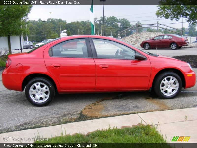 Flame Red / Dark Slate Gray 2005 Dodge Neon SXT