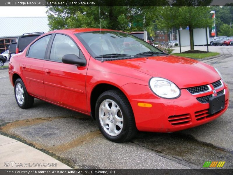 Flame Red / Dark Slate Gray 2005 Dodge Neon SXT