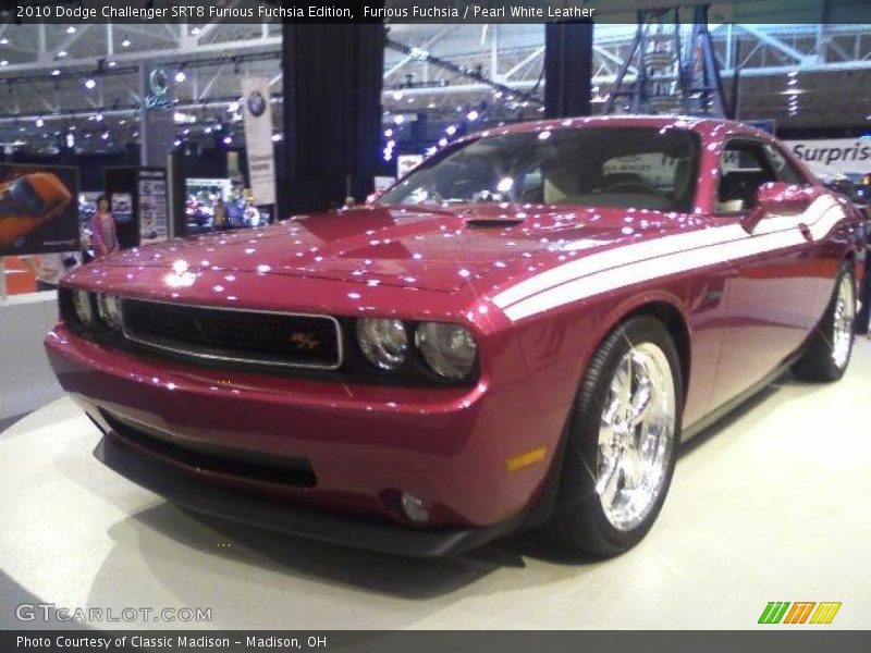 Furious Fuchsia / Pearl White Leather 2010 Dodge Challenger SRT8 Furious Fuchsia Edition