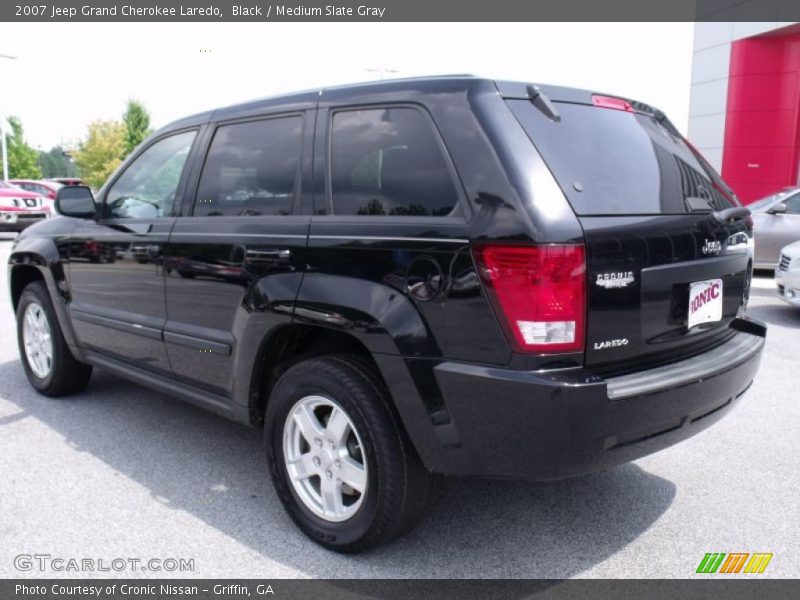 Black / Medium Slate Gray 2007 Jeep Grand Cherokee Laredo